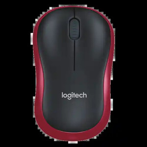 Bežični miš Logitech M185 1000dpi, crveni  optički